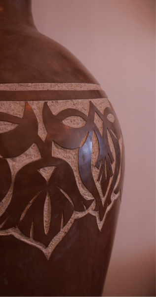 Bodenvase Braun