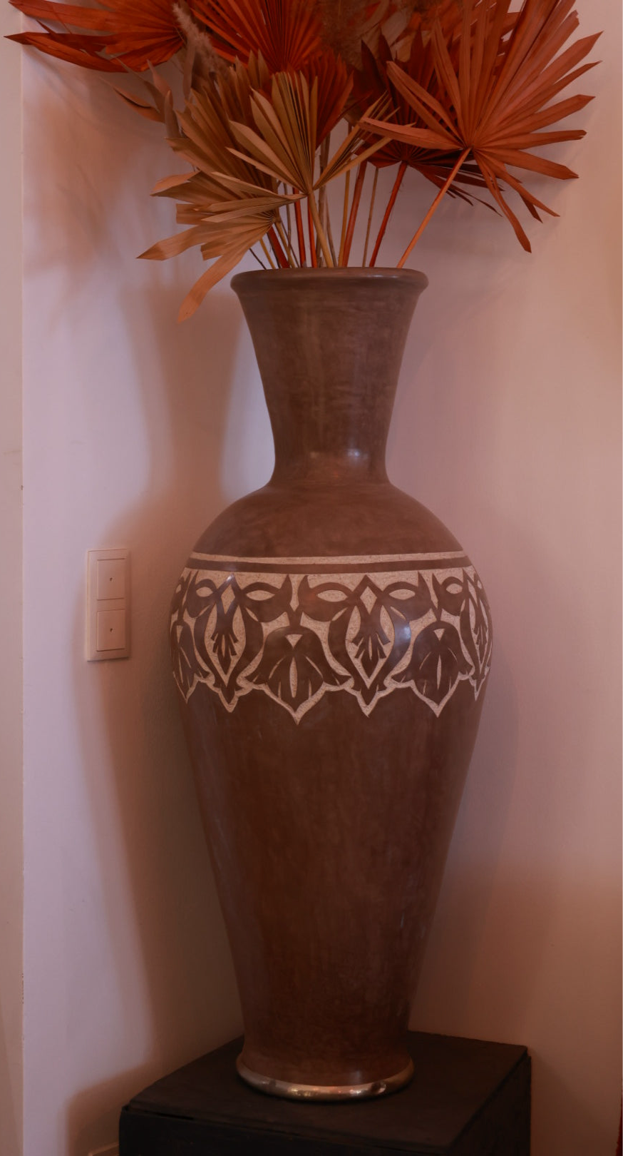Bodenvase Braun