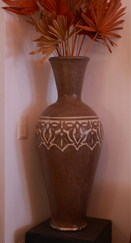 Floor vase brown