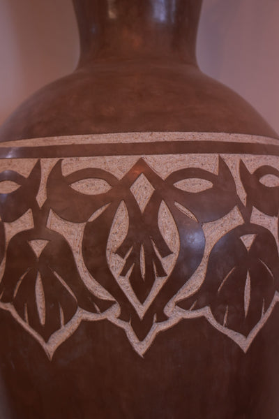 Bodenvase Braun