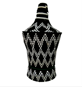 Berberkorb Schwarz Weiß 70cm