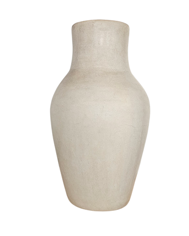 Tadelakt Vase White