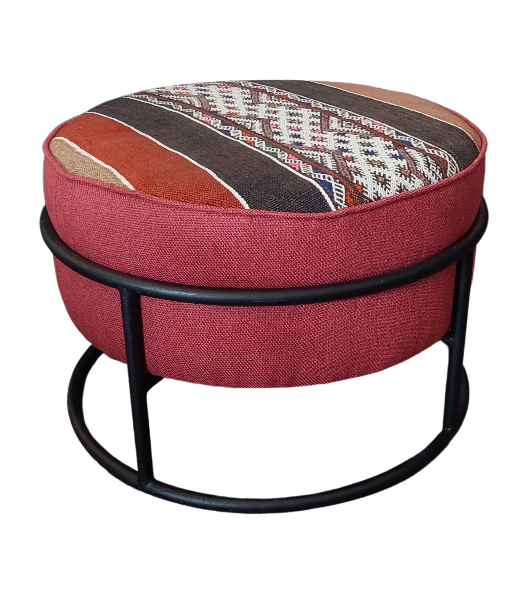 FES EL BALI Pouf Raspberry Red