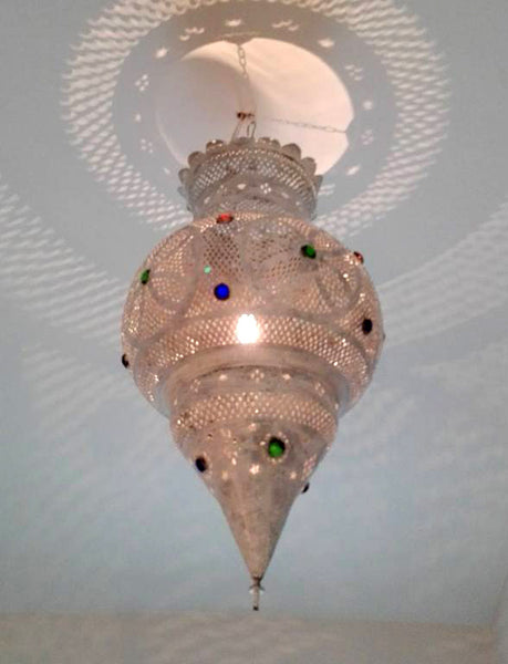 Marokkanische Hängeleuchte "Vintage Pearl" 90cm