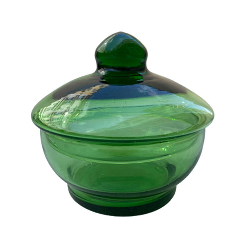 mundgeblasene Glasdose Beldi Grün
