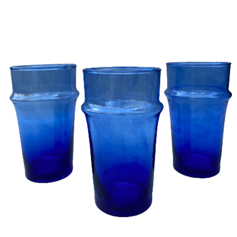 Tee- oder Wasserglas Beldi Dunkelblau 12,5cm