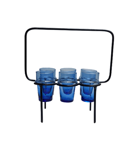 Teeset Beldi Blau-Mini / Schwarz