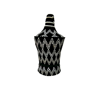 Berber basket black white approx. 70cm