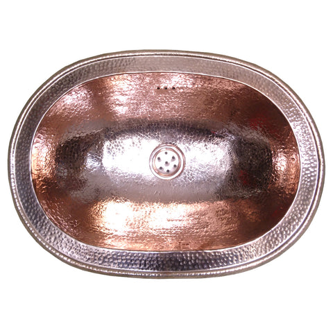 Metal washbasin copper 48cmx34cm