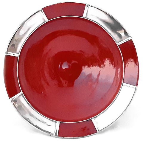 Marokkanischer Teller Aisha | Red | Ø24cm