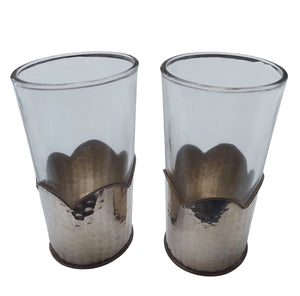 Tea glass flower 2 pieces